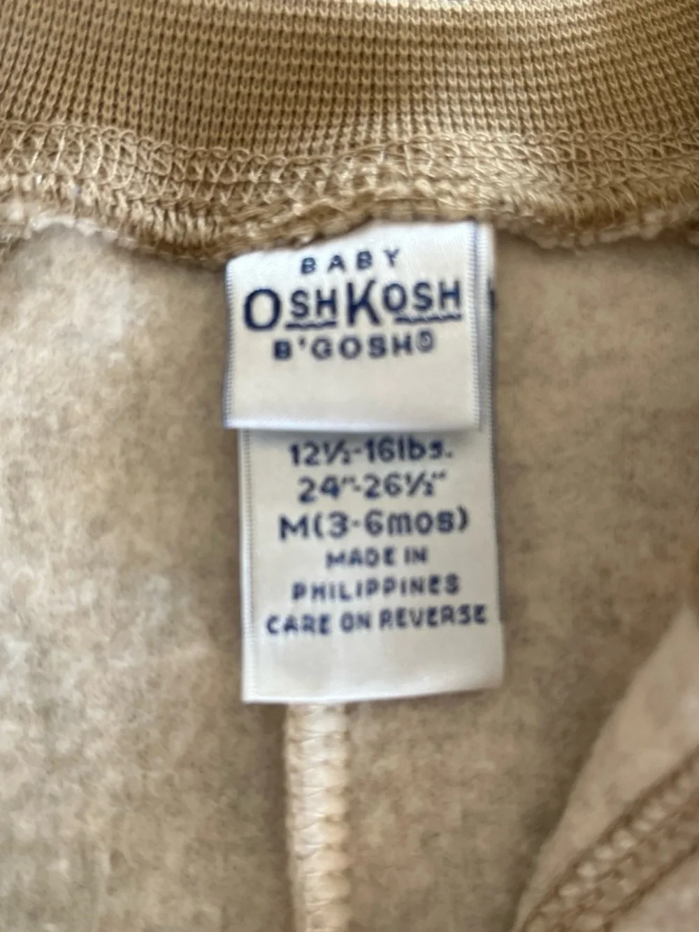 OshKosh Bgosh cozy cream